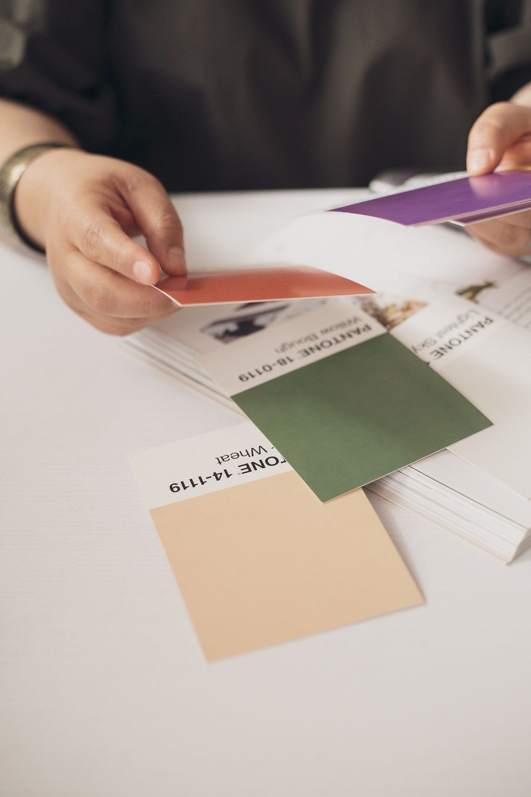 Comparing paint color swatches