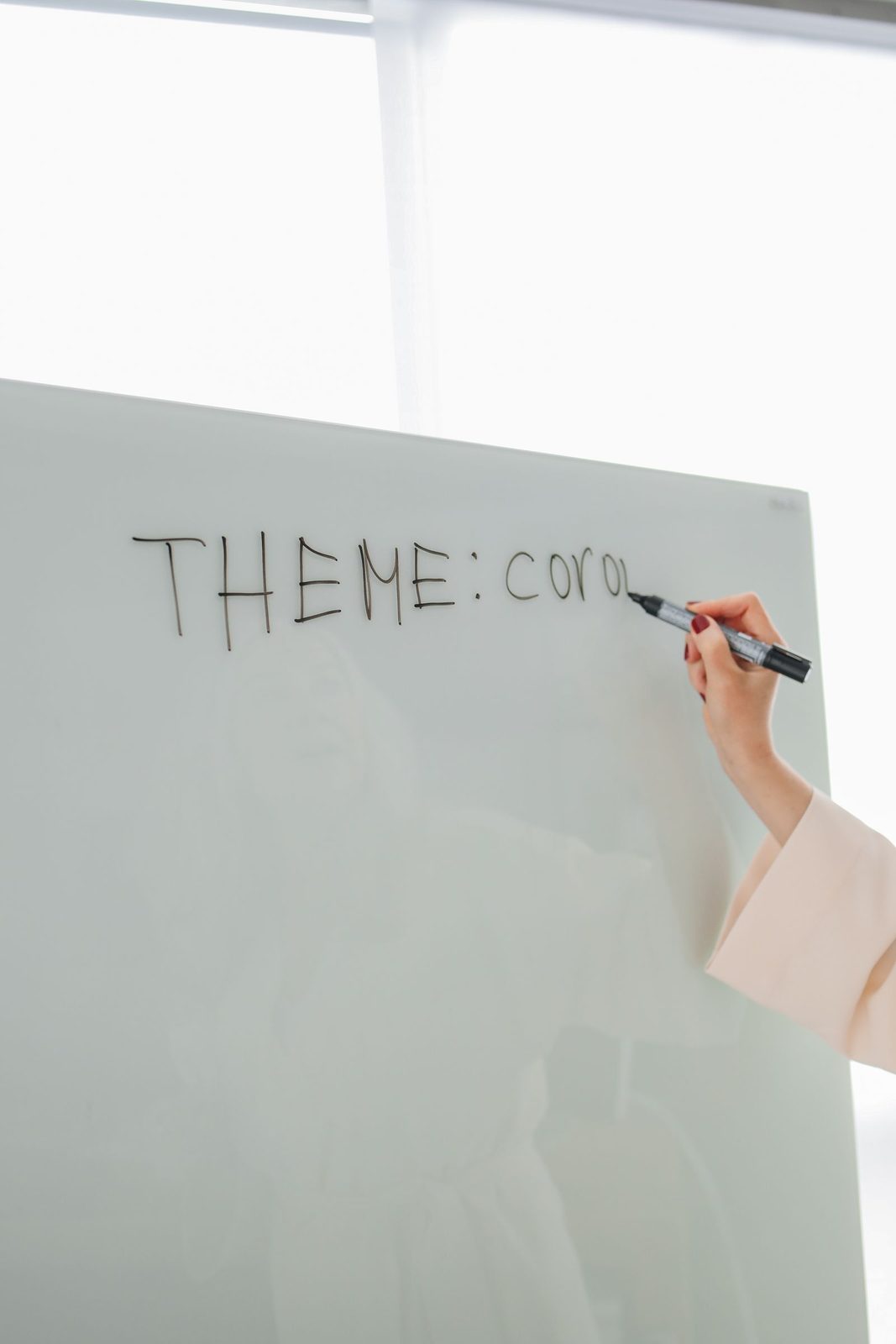 Writing on a glass markerboard